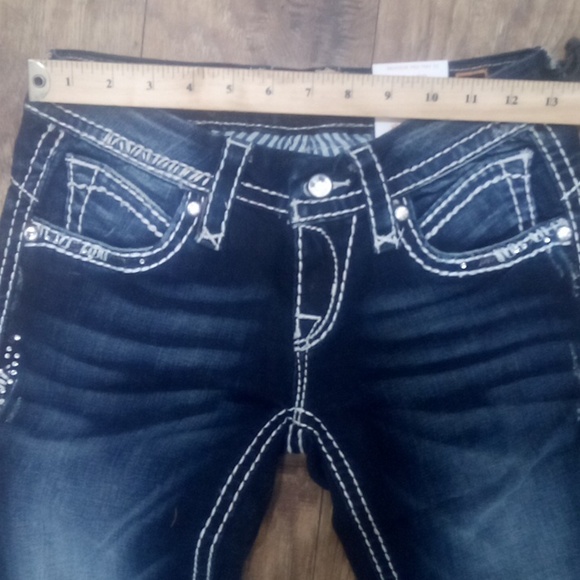 Rock Revival Women's 26 Skinny May    Embellished Bejeweled Distressed NWT - Picture 12 of 15